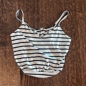 Black and white tank top